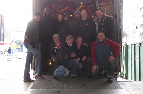 from left (back): Jules, Marley, Malou, George, Sy, Pierre; sitting Nicolà, Rahe