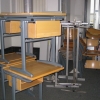 Desks and cupboards get stored