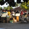 Distribution in the middle of the village